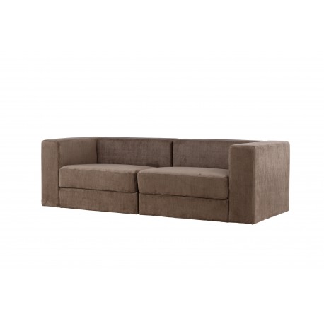 Lumi 3 personers Sofa - Brun