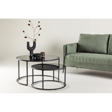 Twin Sofabordsæt - Sort