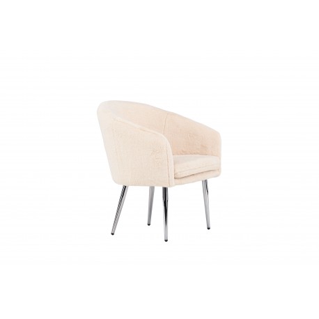 Wanda Lænestol - Sølvgrå og Beige