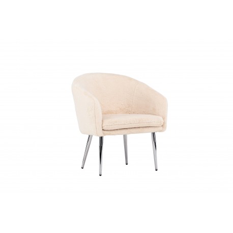 Wanda Lænestol - Sølvgrå og Beige