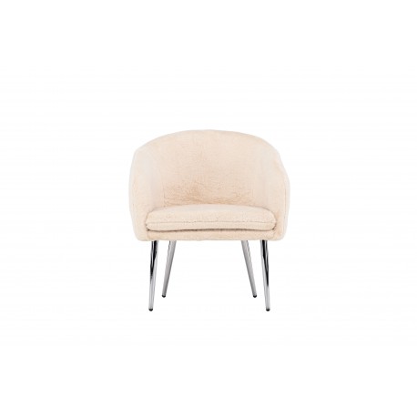 Wanda Lænestol - Sølvgrå og Beige