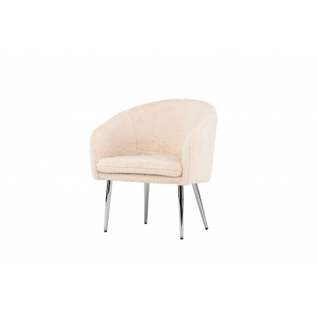 Wanda Lænestol - Sølvgrå og Beige