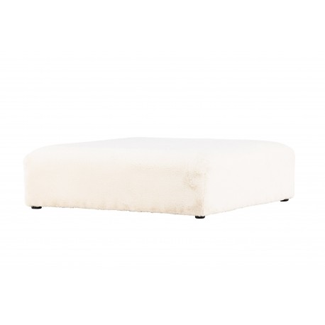 Davie Pouf - Beige og Sort