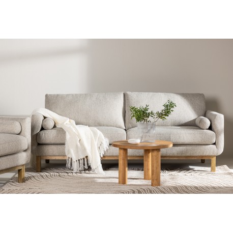 Olympos 3 personers Sofa - Beige og Natur