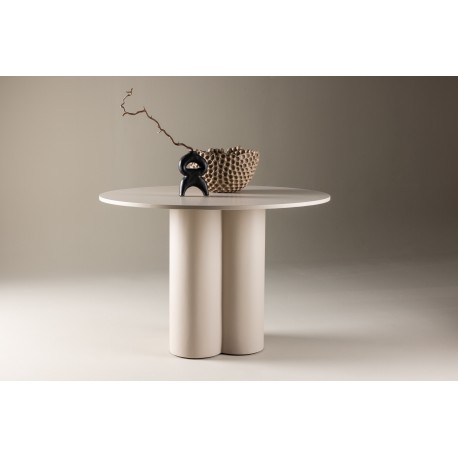 Olivia Rundt spisebord Ø110cm - Beige