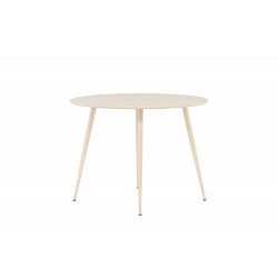 Plaza Rundt spisebord Ø100 cm - Hvidpigmenteret