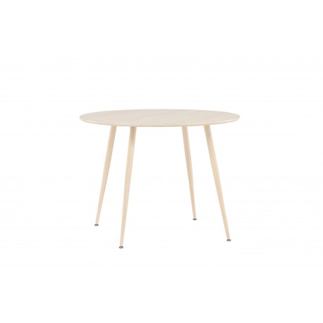 Plaza Rundt spisebord Ø100 cm - Hvidpigmenteret