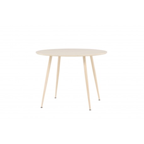 Plaza Rundt spisebord Ø100 cm - Hvidpigmenteret