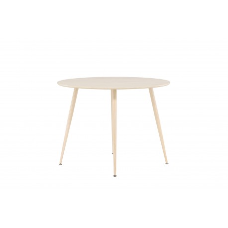 Plaza Rundt spisebord Ø100 cm - Hvidpigmenteret