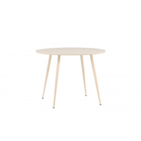 Plaza Rundt spisebord Ø100 cm - Hvidpigmenteret