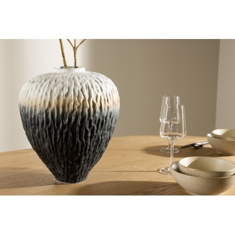 Pane Vase - Beige, Grå og Pink