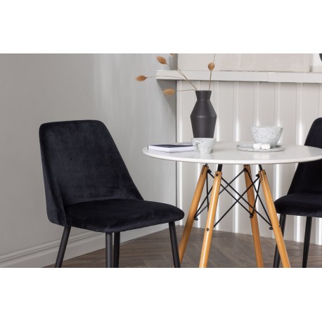 Rundt Spisebordssæt Danburi med stole Night