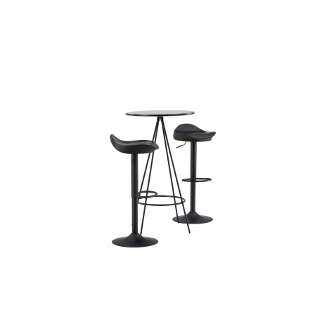 Bar sæt Bistro med stole Adesto - Sort