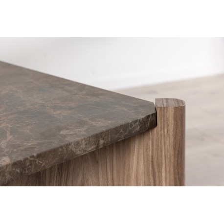 Rogaland Sofabord 100x100cm - Brun