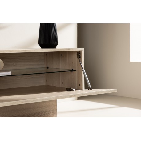 Cuenca Tv-bord 160 x 47 cm - Hvidpudset