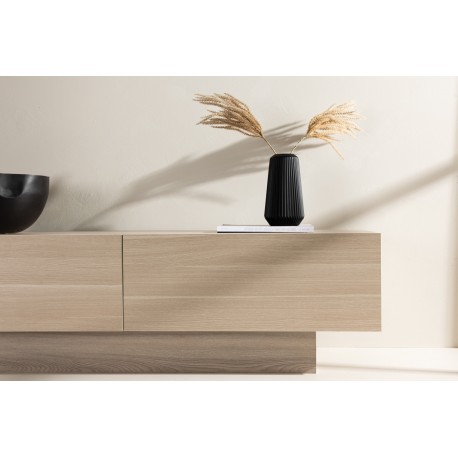 Cuenca Tv-bord 160 x 47 cm - Hvidpudset
