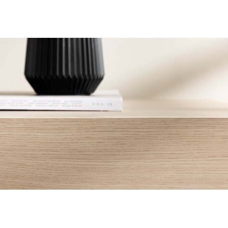 Cuenca Tv-bord 160 x 47 cm - Hvidpudset