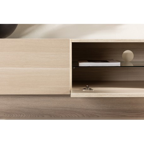 Cuenca Tv-bord 160 x 47 cm - Hvidpudset