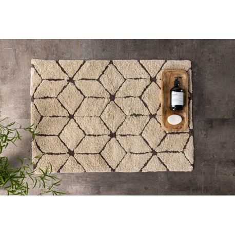 Petrus Tæppe - Mørkebrun og Ivory