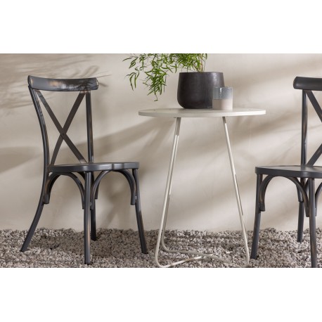 Bacong Rund Loungesæt - Havemøbelsæt - Beige,Mørkegrå