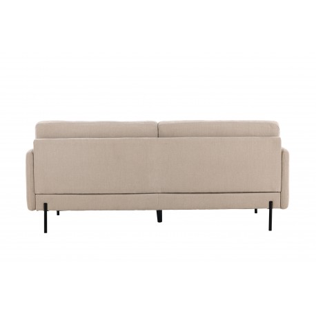 Antibes 3 personers Sofa - Beige og Sort