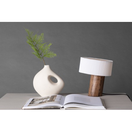 Branas Bordlampe - Valnød og Hvid