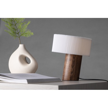 Branas Bordlampe - Valnød og Hvid