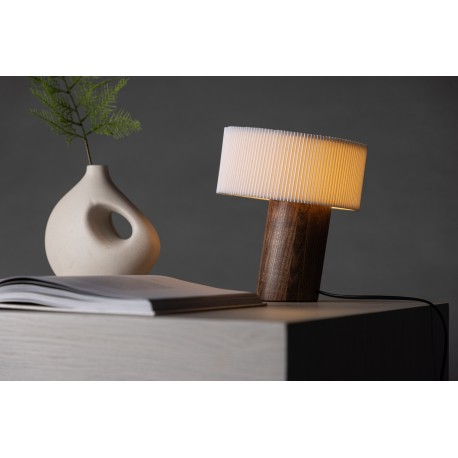 Branas Bordlampe - Valnød og Hvid