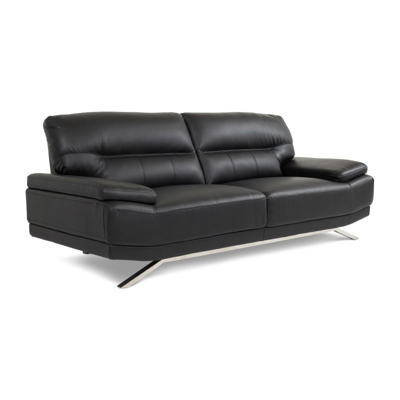 Spoleto XL Sofa med chaiselong Sort og Rød Spoleto XL Sofa med chaiselong Sort og Rød