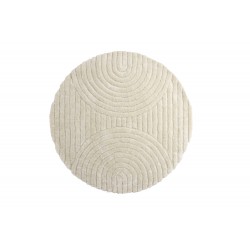 Niklas Tæppe Rundt Ø200 - Hvid