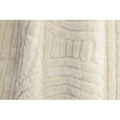 Niklas Tæppe Rundt Ø200 - Hvid