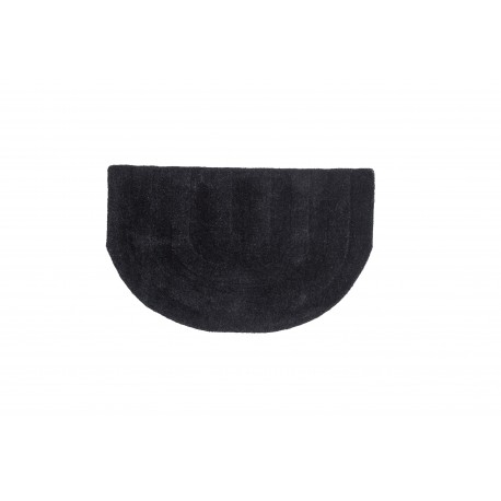 Nora UldTæppe Halvmåneform 80 x 50 - Sort