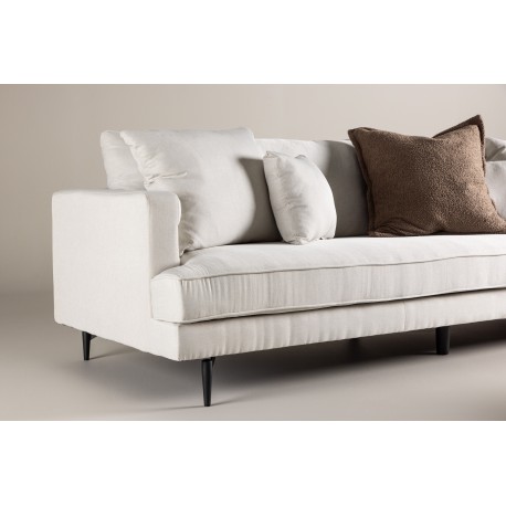 Sofia 3 personers Sofa - Beige Stof