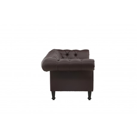 atran 3 personers Sofa - Sort og Brun
