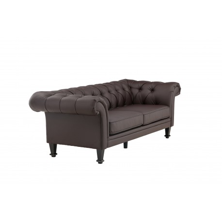 atran 3 personers Sofa - Sort og Brun