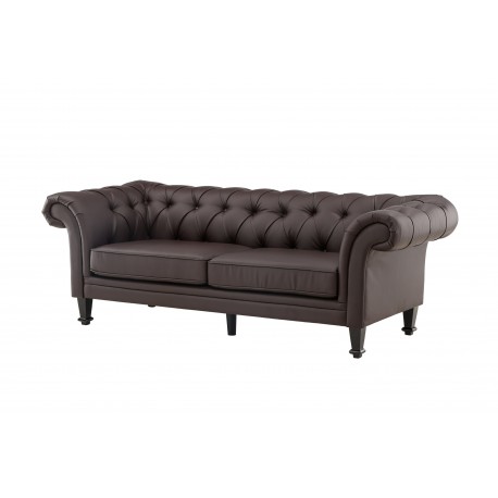 atran 3 personers Sofa - Sort og Brun