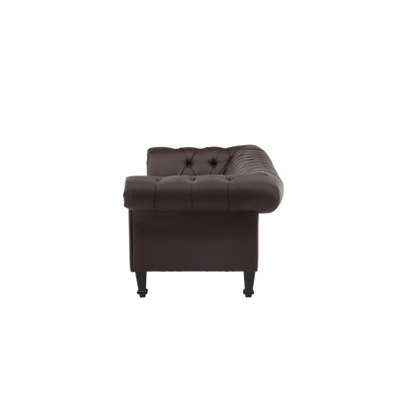 atran 3 personers Sofa - Sort og Brun