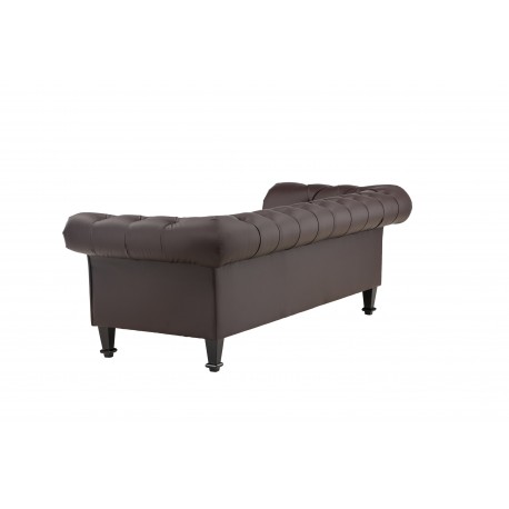 atran 3 personers Sofa - Sort og Brun