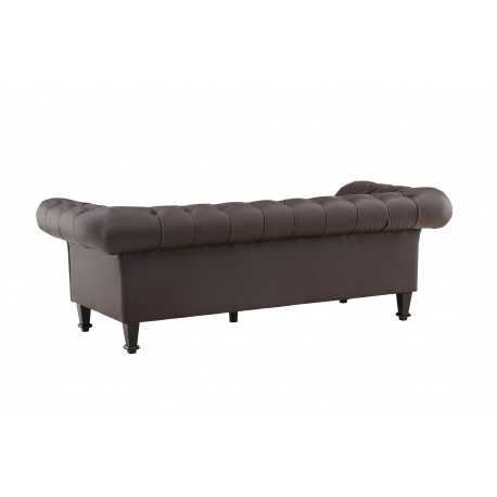 atran 3 personers Sofa - Sort og Brun