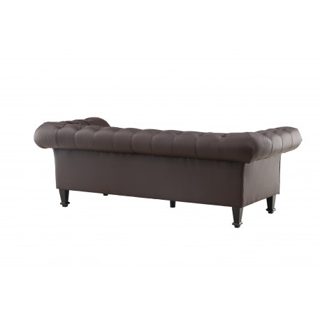 atran 3 personers Sofa - Sort og Brun