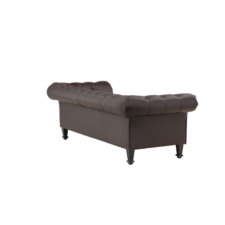 atran 3 personers Sofa - Sort og Brun