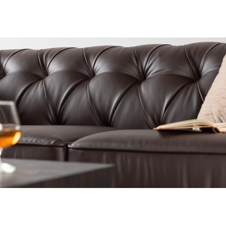 atran 3 personers Sofa - Sort og Brun