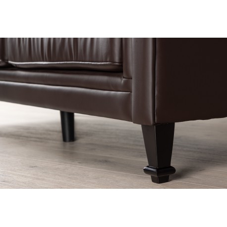 atran 3 personers Sofa - Sort og Brun