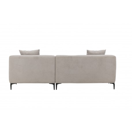 Viskan 3 personers Sofa - Sort og Lysegrå