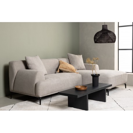 Viskan 3 personers Sofa - Sort og Lysegrå