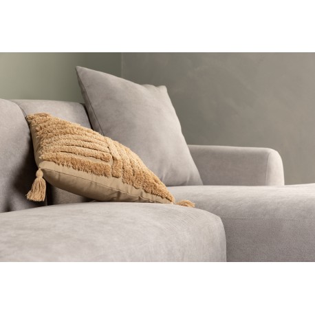 Viskan 3 personers Sofa - Sort og Lysegrå