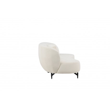 Luna 3 personers Sofa - Sort og Hvid