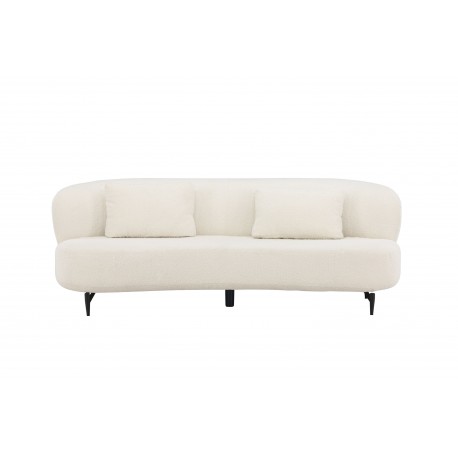 Luna 3 personers Sofa - Sort og Hvid