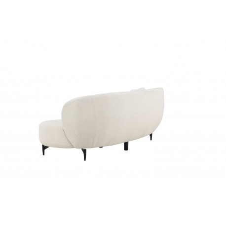 Luna 3 personers Sofa - Sort og Hvid