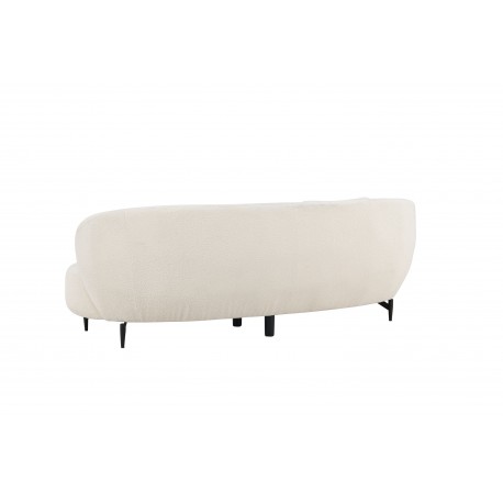 Luna 3 personers Sofa - Sort og Hvid